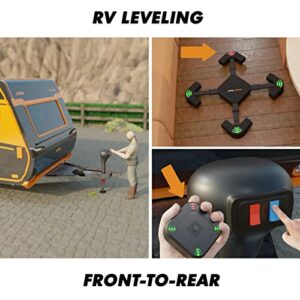 CARMTEK Level Wizard v2.0 - Wireless RV Leveling System | 2022 Camper Leveling System with Extensible Legs for an Accurate Leveling | Fast & Easy Way to Level Your RV