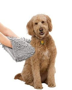 value plus: pet - microfiber chenille towel - quick absorbent - fast drying - great for all sized dogs and all pets