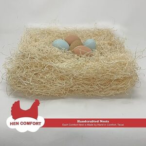 Cackle Hatchery Comfort Nests™ Handcrafted Nest Box Liners from 100% Aspen Excelsior (8 Pack) - Provides Comfort for Hens and Protection for Eggs