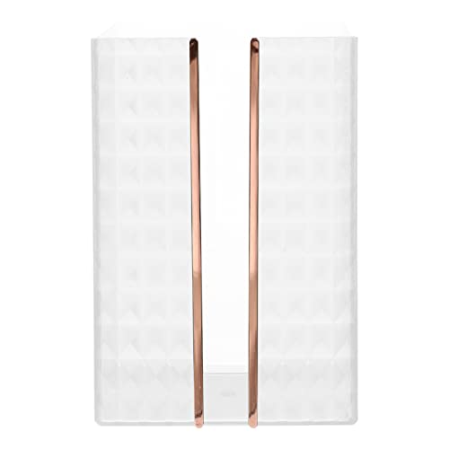 Zerodeko Wall Mount Paper Towel Dispenser Transparent Folded Paper Towel Holder Hand Towel Guest Towel Napkin Holder Box for Bathroom Toilet Kitchen