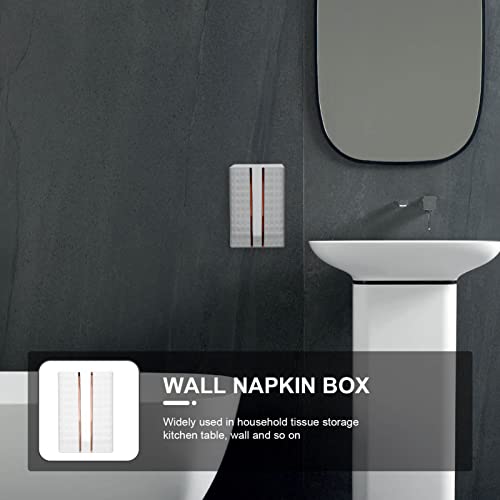 Zerodeko Wall Mount Paper Towel Dispenser Transparent Folded Paper Towel Holder Hand Towel Guest Towel Napkin Holder Box for Bathroom Toilet Kitchen
