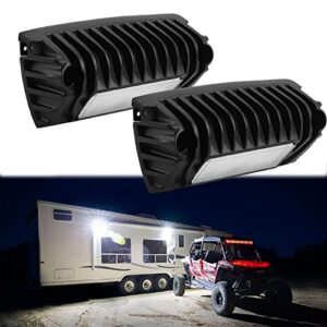 chelhead rv exterior lights, 12v dc low current led porch light aluminum base led scene lighting compatible with rv camper trailers porches towing 5th wheels utility vehicles