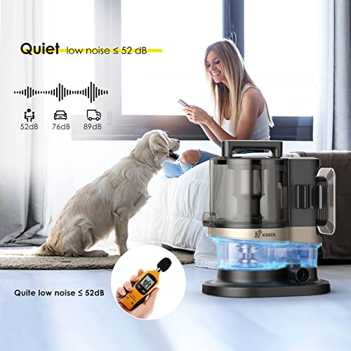 Kidken P3 Pro Pet Grooming Vacuum Suction, Low Noise Dog Kit & Suction 99% Hair, 3.3L Large Electric Clippers with Tools for Dogs Cats and Other Animals