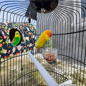 Parrot Cockatiel Warm House Bird Nest Bed Winter Hanging Hammock Birds Sleeping Bed Parrot Hideway Bed Polyester Fabric Washable for Parrot Parakeet Cockatiels Budgies Lovebird African Grey (L)