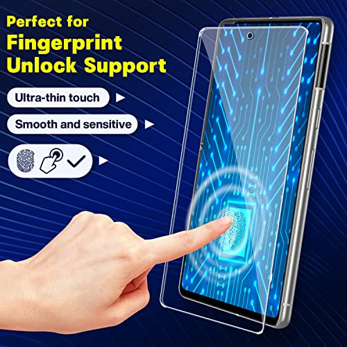 [2+2] Glass Screen Protector for Google Pixel 7 5G, 9H Tempered Glass with Camera Lens Protector for Google Pixel 7, Ultrasonic Fingerprint Compatible, Anti-Scratch, No-Bubble, HD Clear Case Friendly