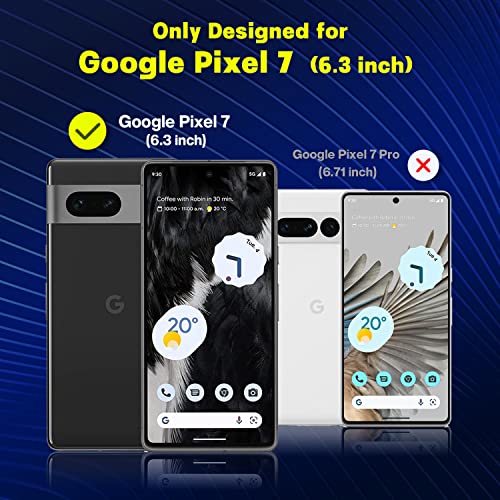 [2+2] Glass Screen Protector for Google Pixel 7 5G, 9H Tempered Glass with Camera Lens Protector for Google Pixel 7, Ultrasonic Fingerprint Compatible, Anti-Scratch, No-Bubble, HD Clear Case Friendly