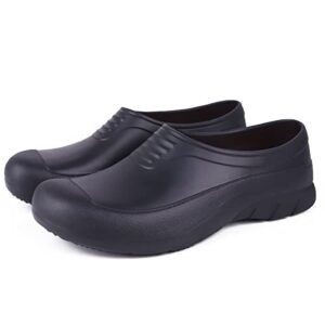 voko work shoes women, clogs for women slip resistant, chef non slip kitchen food service shoes (black, numeric_10)