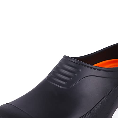 VOKO Work Shoes Women, Clogs for Women Slip Resistant, Chef Non Slip Kitchen Food Service Shoes (Black, Numeric_10)