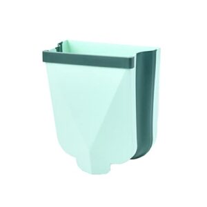 rumtut hanging kitchen cabinet door lid trash can, gallon small trash can, hanging or standing plastic compost bin for cabinets/bedroom/office/camping