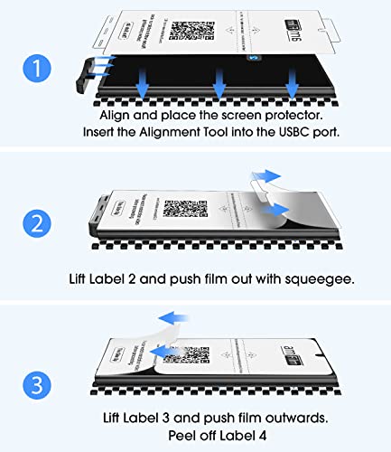 amFilm Elastic Screen Protector for Google Pixel 7 Pro, Pixel 7 Pro 6.7 inch, Google Pixel 7 Pro 5G, Fingerprint ID Compatible, HD Clear, TPU Film Full Coverage, Thermoplastic Polyurethane, 2 Pack