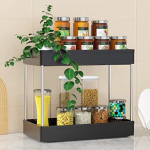 Slim Rolling Storage Cart for Bathroom Organizer,Laundry Room,3 Tier Mobile Utility Cart for Kitchen, Office, Narrow Places