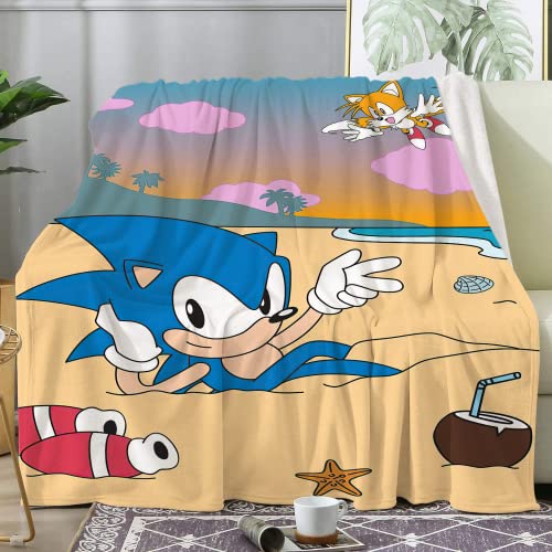 Cartoon Blanket,Ultra Soft Flannel Fleece Blanket Stylish Bedroom Living Room Sofa Warm Blanket for Family (Pic 1, 50 x 40 inches)