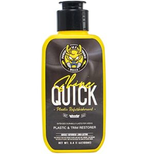 weica plastic restorer - quick coat back on black gloss trim restorer cream, automotive plastic care highly concentrated kit 3.4 fl oz, easily applies in minutes,extended durabilily-lasts for weeks