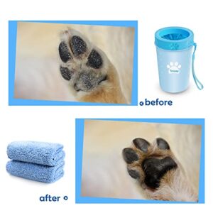 Tinioey Dog Paw Cleaner for Medium Dogs, Dog Paw Washer Pet Paw Cleaner Muddy Paw Cleaner, Dog Foot Washer Paw Buddy Paw Scrubber Paw Plunger