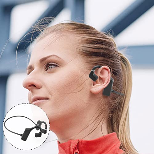 Bluetooth Headphones - Open Ear Sport Headphones, Bluetooth 5.2 Wireless Earphones with Built-in Mic, Sweat Resistant Headset for Running, Cycling, Hiking