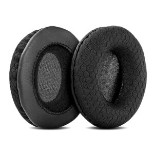 taizichangqin nc100 upgrade ear pads ear cushions replacement compatible with jvc ha-nc100 nc100 ha nc100 headphone ( fabric earpads black )