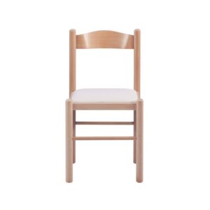 Linon Julian Wood Set of Two Side Dining Chairs in Natural Brown