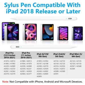 Stylus Pen/Apple Pencil for iPad 10/9th Gen,iPad Pen Compatible with (2018-2022) Apple iPad Pro 11 & 12.9 inch,iPad Mini 6th/5th Gen, iPad Air 3/4/5,iPad 6/7/8th Gen for Writing/Drawing