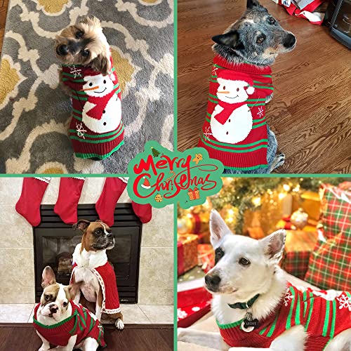 SHIAOMIN Dog Snowman Sweaters Xmas Dog Holiday Costume Year Christmas Clothes Pet Hoodies Small Dog Cat(X-Small)