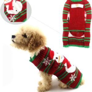 SHIAOMIN Dog Snowman Sweaters Xmas Dog Holiday Costume Year Christmas Clothes Pet Hoodies Small Dog Cat(X-Small)