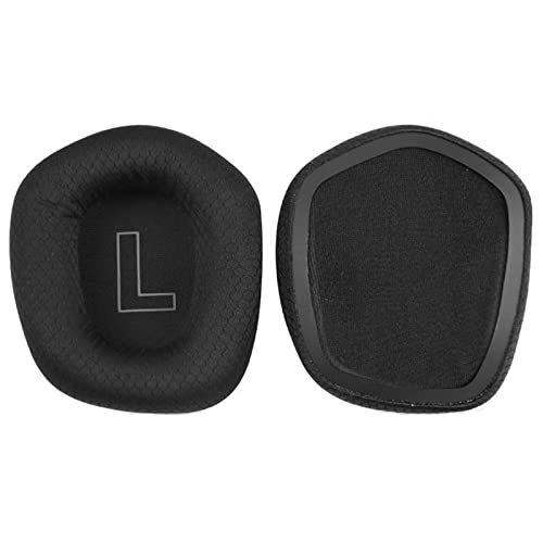 JULONGCR G733 Earpads Replacement Ear Pads Cushions Cups Muffs Accessories Compatible with Logitech G733 Gaming Headset Parts. (Black) (Black)
