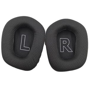 JULONGCR G733 Earpads Replacement Ear Pads Cushions Cups Muffs Accessories Compatible with Logitech G733 Gaming Headset Parts. (Black) (Black)