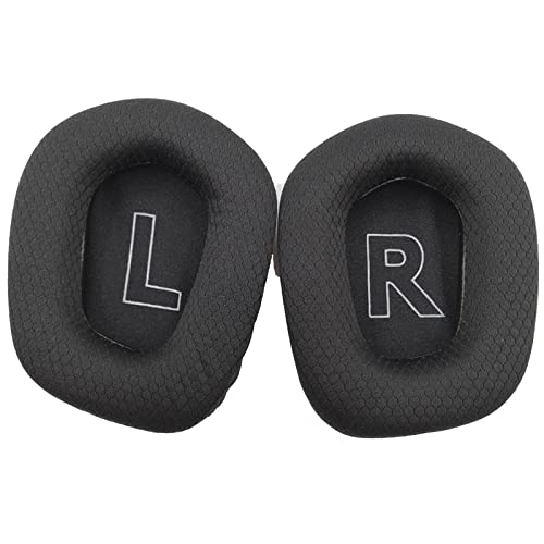 JULONGCR G733 Earpads Replacement Ear Pads Cushions Cups Muffs Accessories Compatible with Logitech G733 Gaming Headset Parts. (Black) (Black)