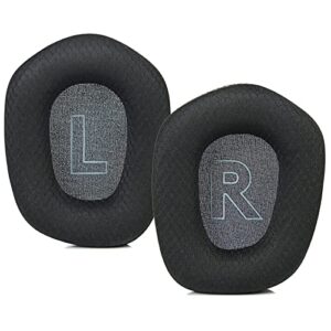 JULONGCR G733 Earpads Replacement Ear Pads Cushions Cups Muffs Accessories Compatible with Logitech G733 Gaming Headset Parts. (Black) (Black)