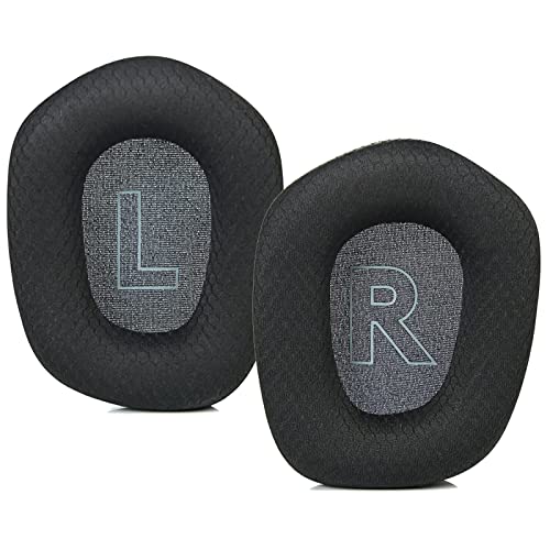 JULONGCR G733 Earpads Replacement Ear Pads Cushions Cups Muffs Accessories Compatible with Logitech G733 Gaming Headset Parts. (Black) (Black)