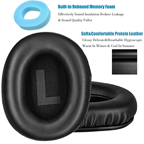 JULONGCR G PRO X Earpads Replacement Ear Pads Cushions Cups Muffs Accessories Compatible with Logitech G PRO/G PRO X Gaming Headset Parts. (Black)