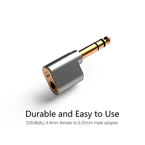 DD ddHiFi DJ65B (AL) 6.35mm Male to 4.4mm Female Headphone Jack Adapter, Audio Converter for Earphones/Headphones