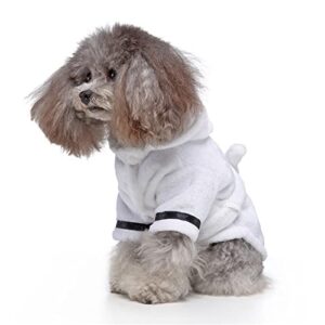 HonpraD Hotel Nightgown Bathrobe Dog Pajamas Clothes Bath Bathrobe Towel Pet Pet Cat Pet Clothes Fab Dog Clothes