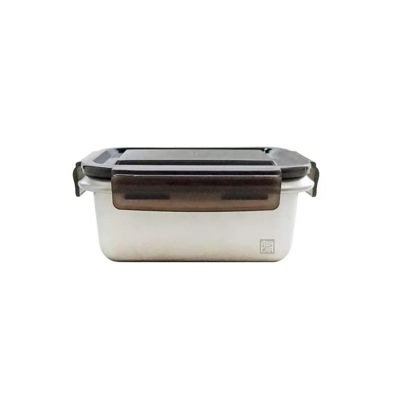 JIA Inc. Stainless Steel Oven-Safe Food Container 1.4 Liter | Air-Tight Clip-On Lid