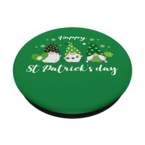 Happy St Patricks Day, green gnome, irish PopSockets Swappable PopGrip