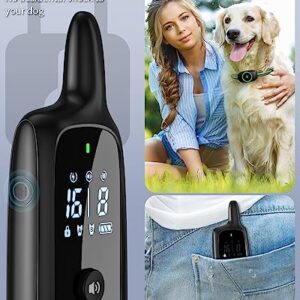 Dog Shock Collar for 2 Dogs, Dog Training Collar with Remote for Large Medium Small Dogs, Rechargeable E-Collar Waterproof Collars with 3 Training Modes, Range up to 3300Ft