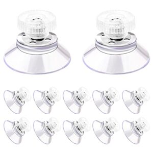 12 pack suction cups with screw,1 inch / 25mm glass sucker pads clear pvc sucker pads for window extra strong adhesive suction holder rubber sucker pad with metal screw
