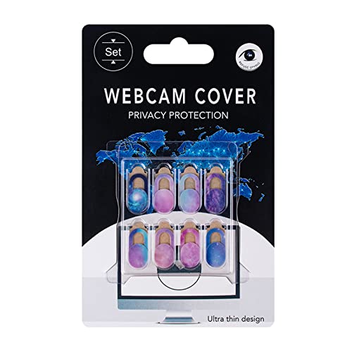 Webcam Cover (8 Packs), Ultra-Thin Camera Privacy Covers Sticker Fit for Laptop Computer PC Desktop Tablet Smart Phone Lens, AllureEyes Web Cam Slider Camera Privacy Covers Protection