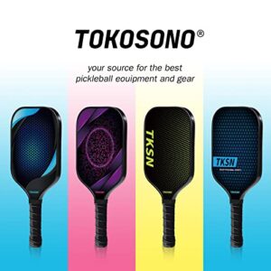 Tokosono Pickleball Paddles, Pickle Ball Paddle Set of 2 with Graphite Carbon Surface, Lightweight Pickleball Set with Carry Bag and 4 Balls (st1)