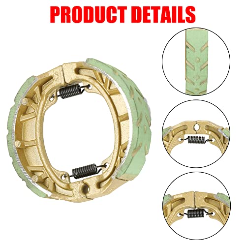 GREHUA Upgrade CG125 105mm Drum Brake Shoe Pad Green Chain Tensioner Adjuster Kit for 212cc 196cc 6.5hp CT200U-EX BT200X CT200U Trail Massimo MB200 Baja Warrior MB165 CRF70 Mini Bike Parts Motorsports