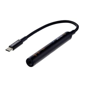 maktar spectra x2 portable dac/amp [3.5mm jack to usb-c], high resolution lossless 32bit / 384khz headphone amplifier, compatible with ipad, macbook, android, laptop
