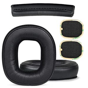 julongcr a50 ear pads replacement ear cushions cups leather muffs cover parts accessories compatible with astro a50 gen 3/a50 gen 4 headset. (black)