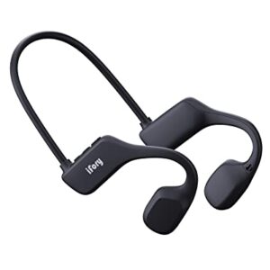 iFory Bone Conduction Headphones, Open Ear Bluetooth 5.2 Sports Headset Built with mic, 10h+ Hours Playtime Waterproof Sweat Resistant Wireless Earphones for Workouts, Running