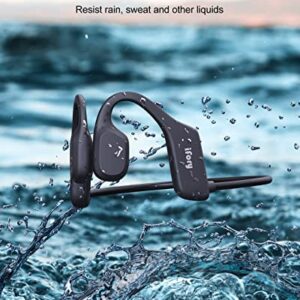 iFory Bone Conduction Headphones, Open Ear Bluetooth 5.2 Sports Headset Built with mic, 10h+ Hours Playtime Waterproof Sweat Resistant Wireless Earphones for Workouts, Running