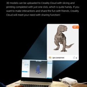 Creality 3D Scanner, Portable 3D Scanner, 3D Modeling 0.05mm Precision 10FPS Scanning Speed for 3D Printing Support Windows MAC OS System (CR-Scan Lizard Premium)