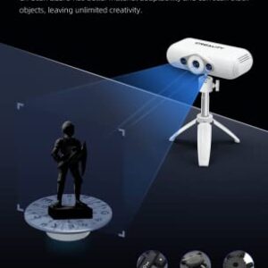 Creality 3D Scanner, Portable 3D Scanner, 3D Modeling 0.05mm Precision 10FPS Scanning Speed for 3D Printing Support Windows MAC OS System (CR-Scan Lizard Premium)