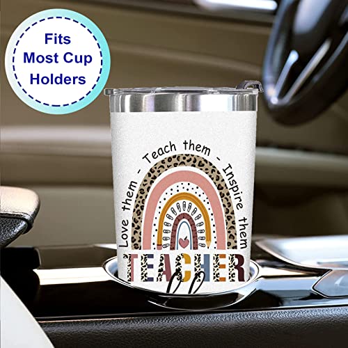 WECACYD Teacher Gifts For Women - Teacher Appreciation Gifts - Teacher Birthday Gifts - Best Teacher Gifts For Graduation, Appreciation Week, Back To School, Christmas - 20oz Teacher Tumbler Cup