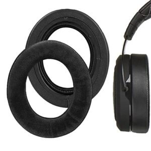 geekria comfort hybrid velour replacement ear pads for corsair hs70 pro, hs60 pro, hs50 pro headphones ear cushions, headset earpads, ear cups cover repair parts (black)