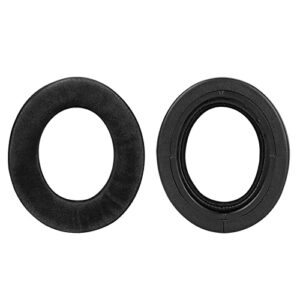 Geekria Comfort Hybrid Velour Replacement Ear Pads for Corsair HS70 PRO, HS60 PRO, HS50 PRO Headphones Ear Cushions, Headset Earpads, Ear Cups Cover Repair Parts (Black)