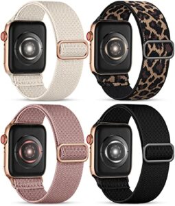 odbeai compatible with iwatch bands 38mm women, with apple watch band 38mm 40mm 41mm 42mm 44mm 45mm 49mm ultra se series 8 7 6 5 4 3 2 1, sport stretchy braided elastic nylon strap