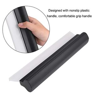 Ladieshow Black Car Windshield Squeegee,Premium Silicone Squeegee Can Be Used to Easily Clean Shower Doors,Windows and Mirrors,Bathroom Tiles,Countertops,Mirrors